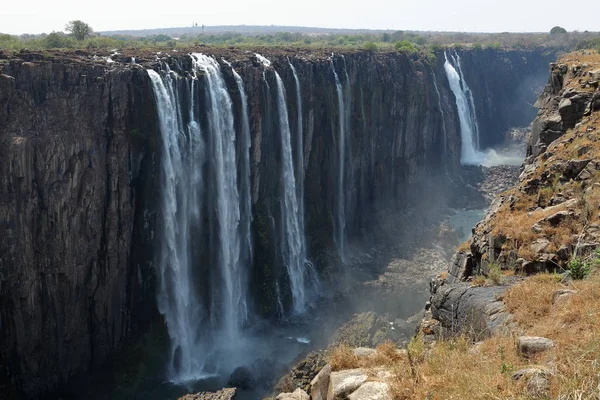 Victoria Falls Zambezi Zambia Zimbabwe — Stock Photo, Image