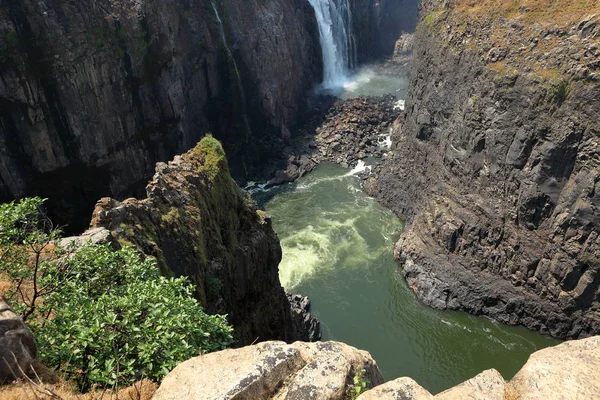 Las Cataratas Victoria Los Zambezi Entre Zambia Zimbabwe — Foto de Stock