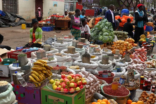 People Street Market Bulawayo Zimbabwe Septembre 2012 — Photo