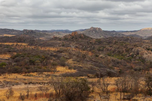 Het Landschap Van Het Matopo National Park Zimbabwe — Stockfoto