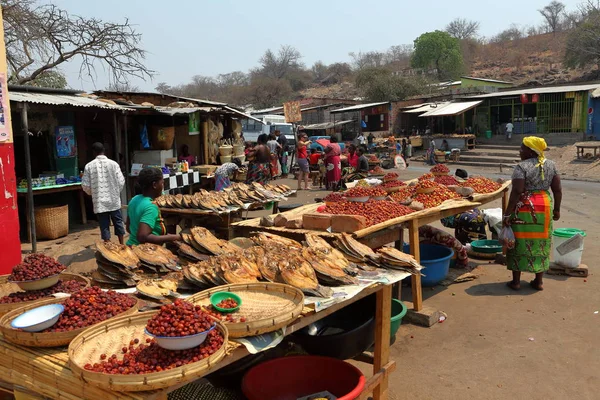 Roadside Markets Street Life Malawi September 2012 — Stock Photo, Image