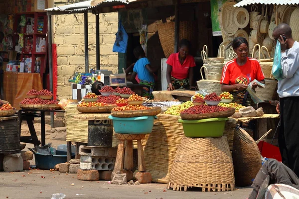 People Streetmarket Namitete Malawi September 2012 — Stock Photo, Image