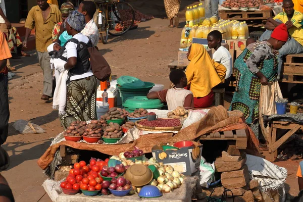People Streetmarket Namitete Malawi September 2012 — Stock Photo, Image