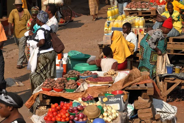 People Streetmarket Namitete Malawi Septembre 2012 — Photo