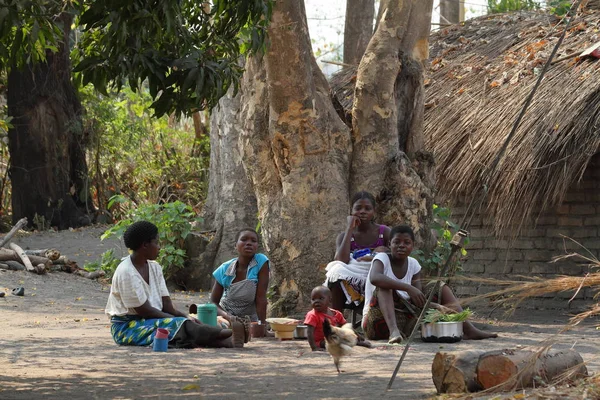 Vida Familiar Malawi Años Septiembre 2012 — Foto de Stock