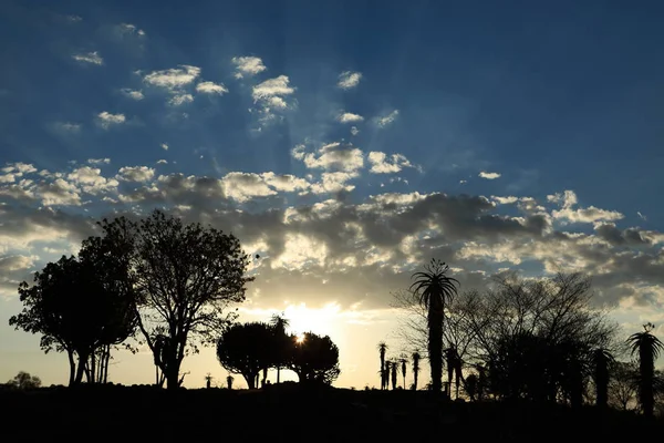 Ein Sonnenuntergang Zimbabwe — Stockfoto