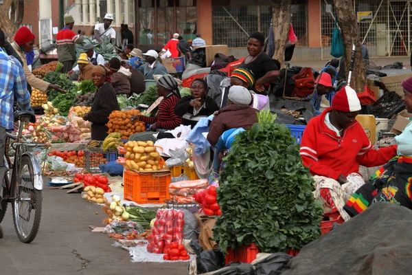 People African Market Bulawayo Zimbabwe September 2012 — Stock Photo, Image