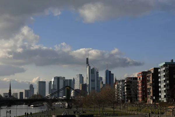 Skyline Frankfurt Main — Stok fotoğraf