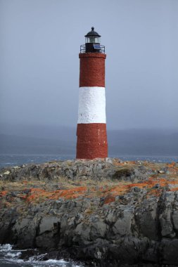 Ushuaia içinde Beagle Kanalı, Tierra del Fuego fenerinde