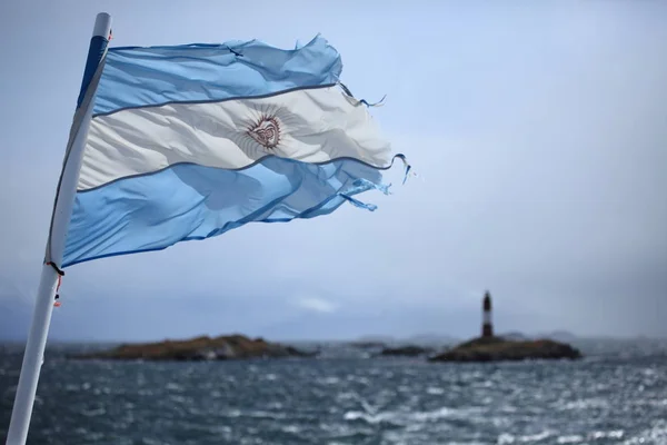 Vlag Nationale Kleuren Van Argentinië — Stockfoto