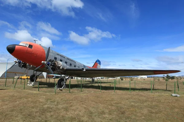 Staré Letadlo Ushuaia Letiště — Stock fotografie