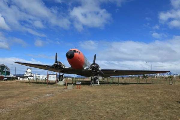 Vieil Avion Aéroport Ushuaia — Photo