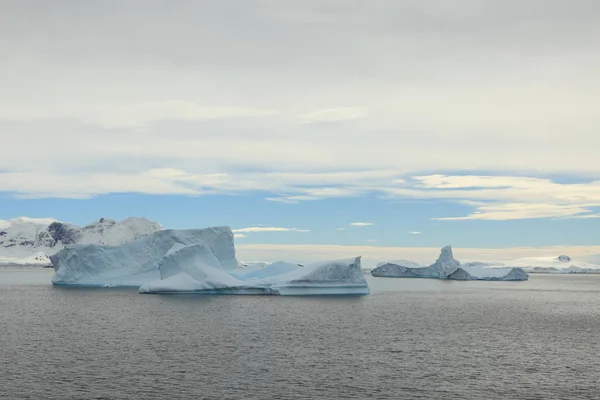 Τοπίο Πάγος Και Παγετώνες Στην Ανταρκτική — Φωτογραφία Αρχείου
