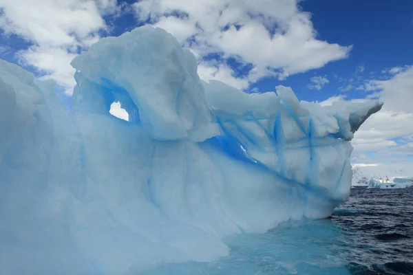 Landschap Van Ijs Gletsjers Antarctica Stockafbeelding