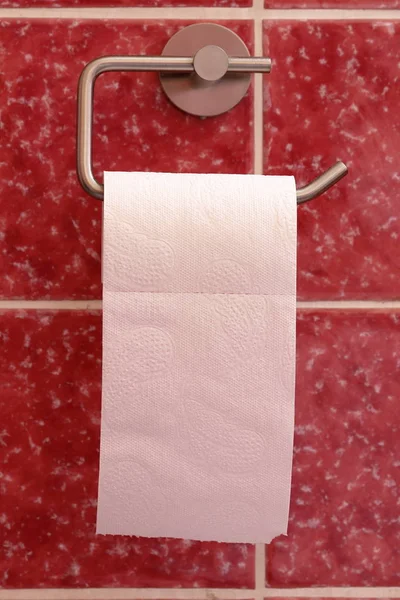 Toiletpapier Toiletrolhouder — Stockfoto