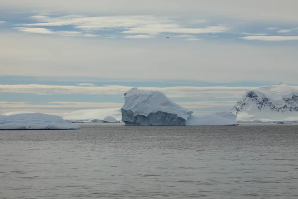 氷と南極大陸の氷河を風景します — ストック写真