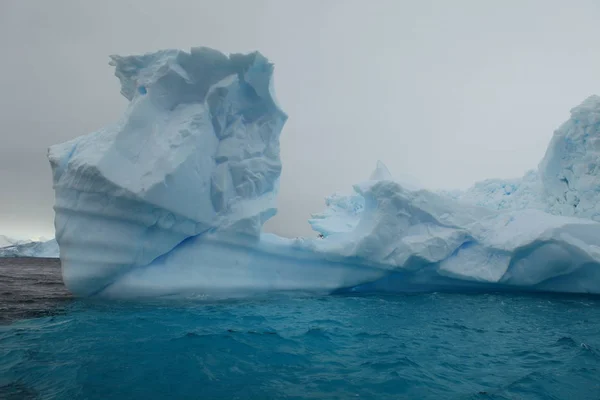 Liggande Och Glaciärer Antarktis — Stockfoto