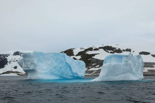 Jég Gleccserek Antarktisz Táj — Stock Fotó