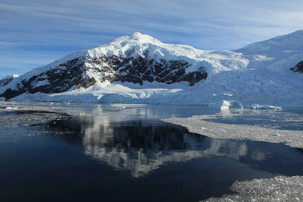 Paesaggio Ghiaccio Ghiacciai Antartide — Foto Stock