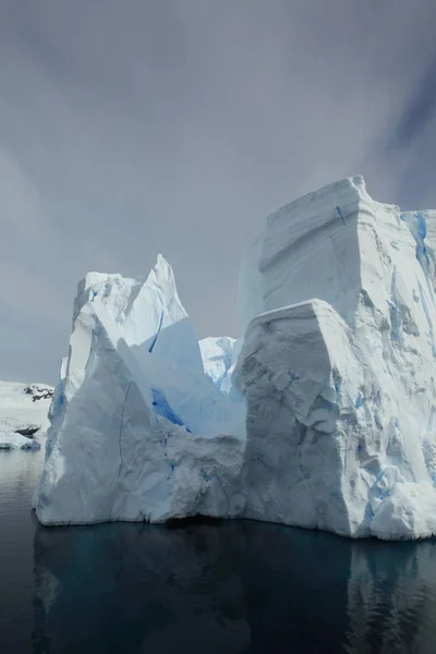 Liggande Och Glaciärer Antarktis — Stockfoto