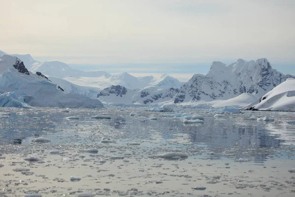 Krajobraz Lód Lodowce Antarktydzie — Zdjęcie stockowe