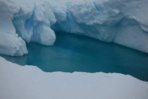 Landschap Van Ijs Gletsjers Antarctica — Stockfoto