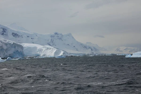 Landschap Van Ijs Gletsjers Antarctica — Stockfoto