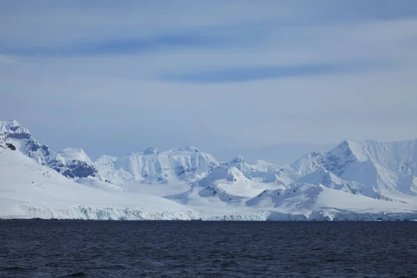 Liggande Och Glaciärer Antarktis — Stockfoto