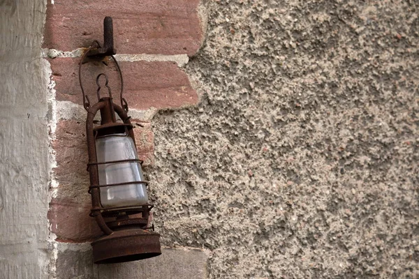 Old Rusty Kerosene Lantern — Stock Photo, Image
