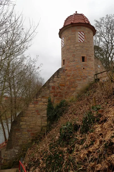 Strážná Věž Městské Hradby Eschwege — Stock fotografie