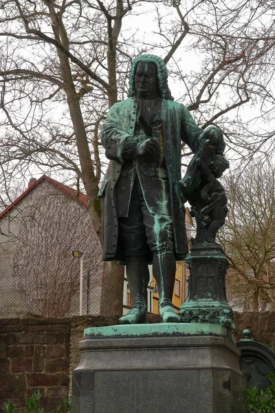 Das Johann Sebastian Bach Denkmal Eisenach — Stockfoto