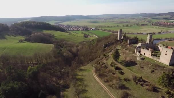Le château Ruine Brandebourg près d'Eisenach en Allemagne 