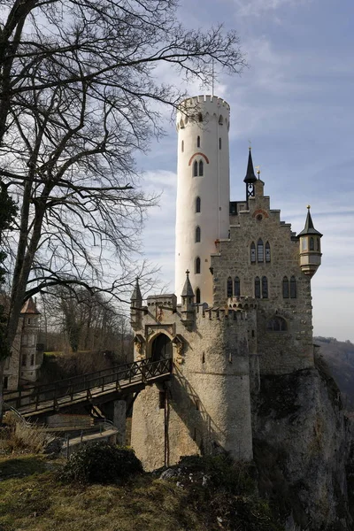 Замок Лихтенштейн Германии — стоковое фото