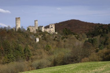 Almanya 'da Eisenach yakınlarındaki Brandenburg Kalesi.
