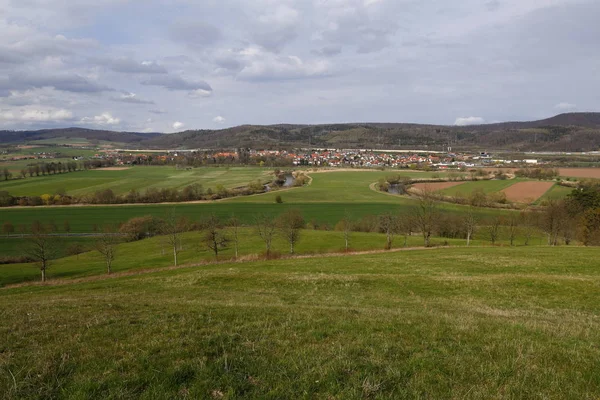 Das Werratal Bei Herleshausen Deutschland — Stockfoto