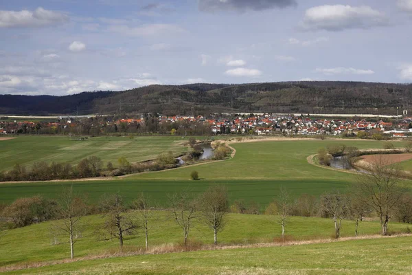 Das Werratal Bei Herleshausen Deutschland — Stockfoto