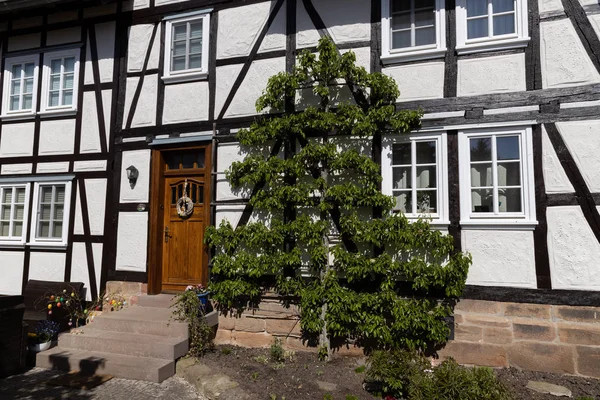 Hesse Deki Tarihi Yarı Keresteli Evler — Stok fotoğraf