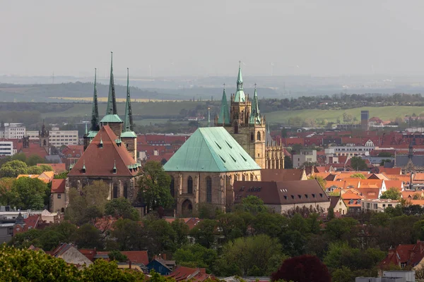 Erfurt Cathedral Severi Church — Stock Photo, Image