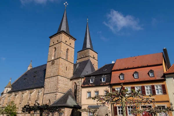 Igreja Gerolzhofen Baviera — Fotografia de Stock