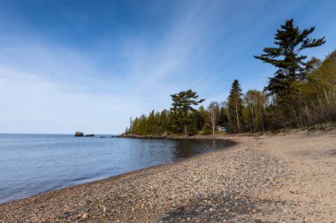 Kanada'da ulusal park Pukaskwa Peyzaj