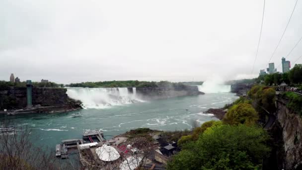 Niagara Watervallen Tussen Canada — Stockvideo