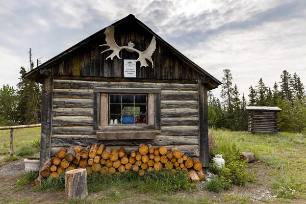 Cabaña Madera Desierto Canadá — Foto de Stock