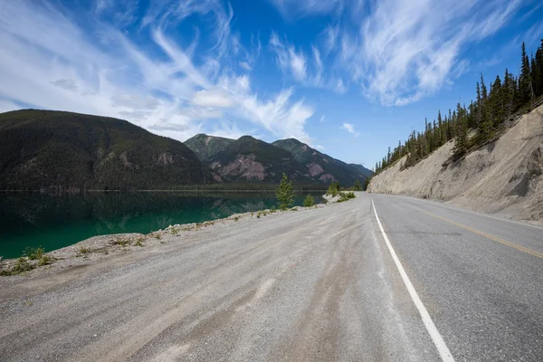 Route Paysage Long Alaska Highway — Photo