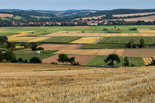 Getreidefelder Nach Der Ernte Herleshausen — Stockfoto