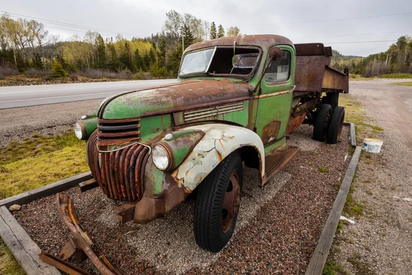 Old Rusty Truck Road Canada — Stock Photo, Image