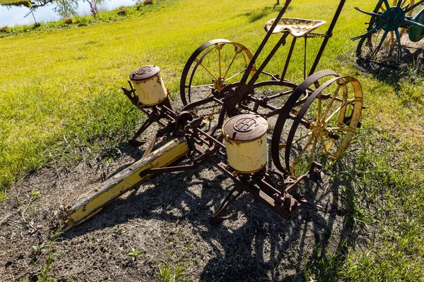 Tractor Viejo Historia Campo — Foto de Stock