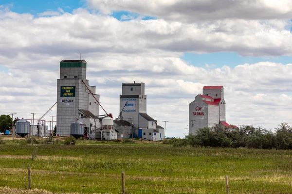 Jordbruks Silos Området Kanada — Stockfoto