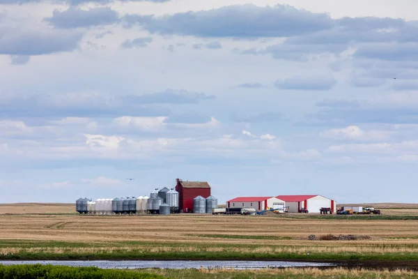 Silos Agricoli Nel Settore Del Canada — Foto Stock