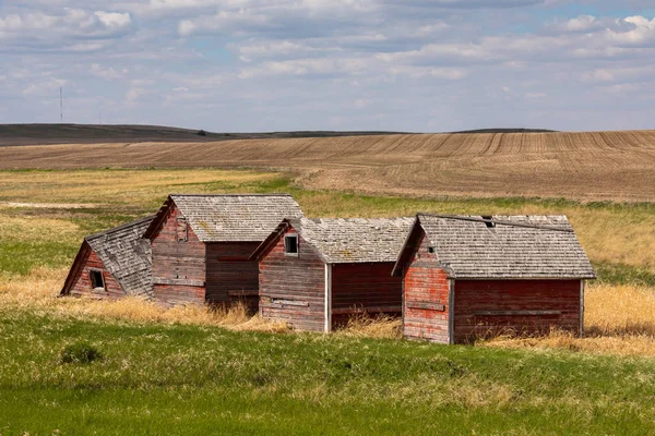 Kanada Bozkırı Nda Terk Edilmiş Çiftlik — Stok fotoğraf