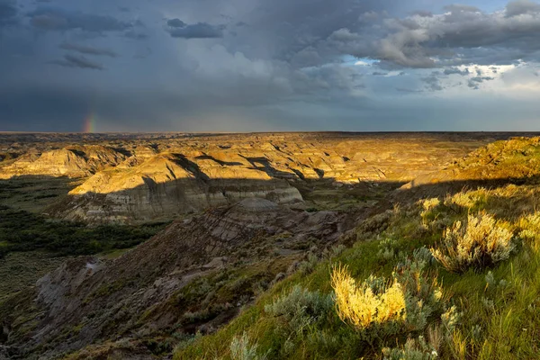 Red Deer River Canyon Alberta Kanadában — Stock Fotó